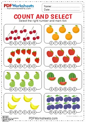 Preschool Counting Printable PDF Math Worksheet [Download]