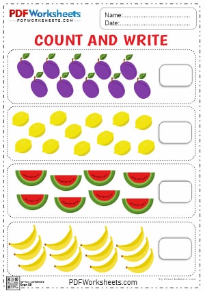 Learn Counting Numbers Printable PDF Worksheet [Download]