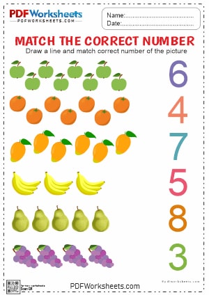 Preschool Counting Numbers Printable Math Worksheets