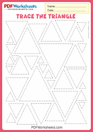 Trace the Triangle Shape PDF Worksheet