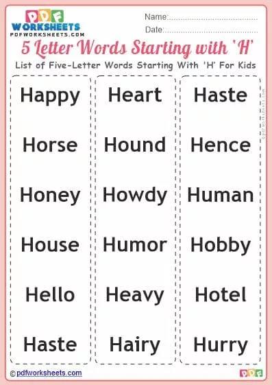 five letter words with h and t in them