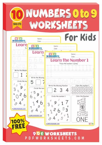 Printable Learn Numbers 0 to 9 PDF Worksheets