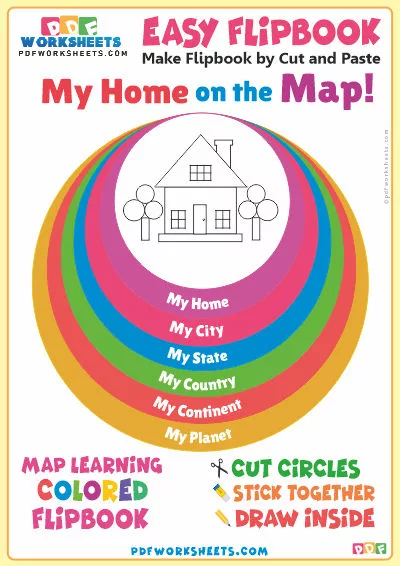 Best Printable Map Learning Flip Book PDF for Free