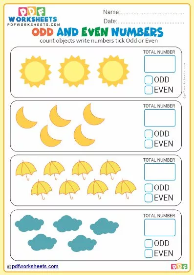 Odd and Even Numbers PDF Worksheet-4