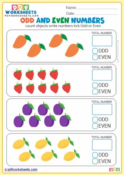 Odd and Even Numbers PDF Worksheet-5