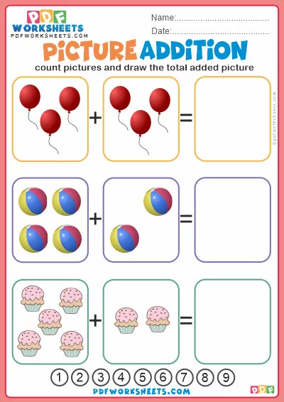 Picture Addition Worksheet - 2
