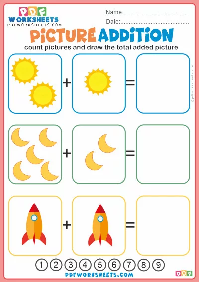 Picture Addition Worksheet - 7