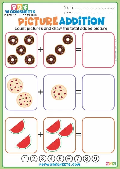 Picture Addition Worksheet - 9