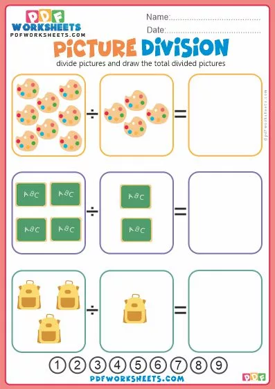 Picture Division PDF Worksheet-2