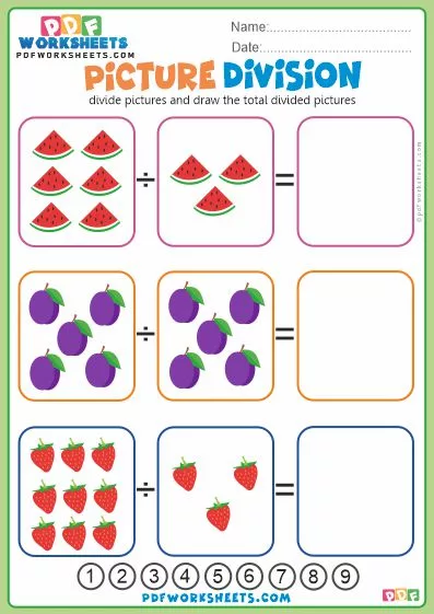 Picture Division PDF Worksheet-3