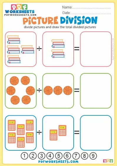 Picture Division PDF Worksheet-4
