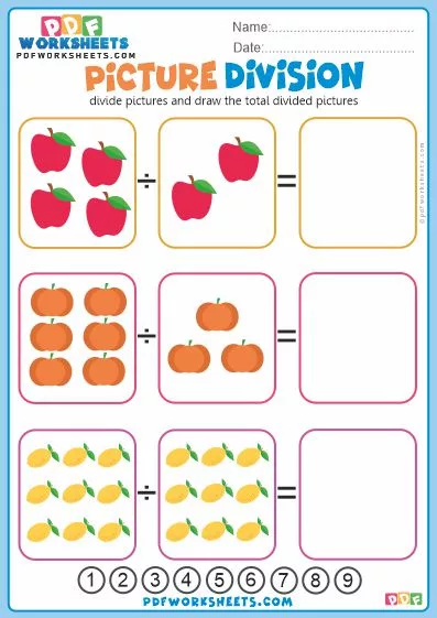 Picture Division PDF Worksheet-5