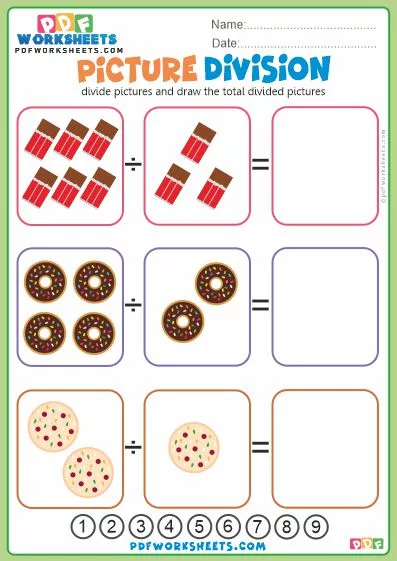 Picture Division PDF Worksheet-9