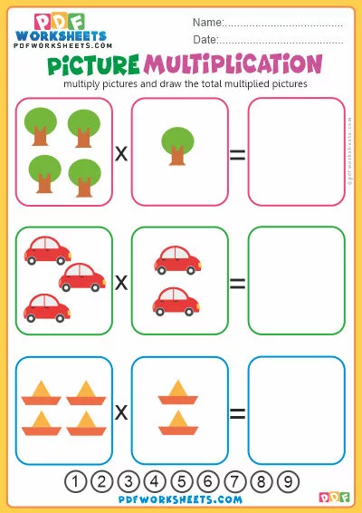 Picture Multiplication PDF Worksheet-2