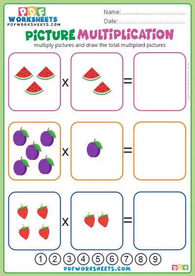 Picture Multiplication PDF Worksheet-4