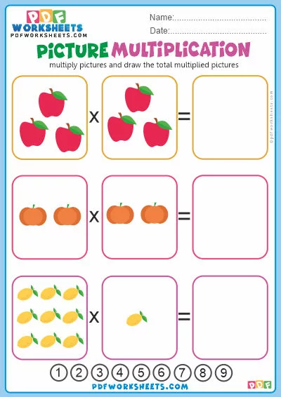 Picture Multiplication PDF Worksheet-5