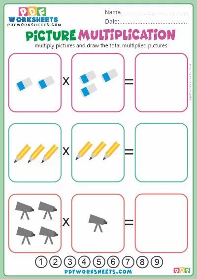 Picture Multiplication PDF Worksheet-6