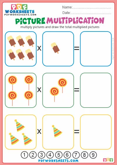 Picture Multiplication PDF Worksheets [FREE Download]