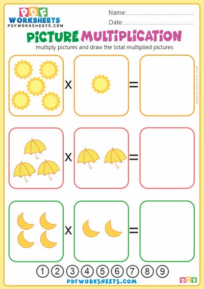Picture Multiplication PDF Worksheet-8