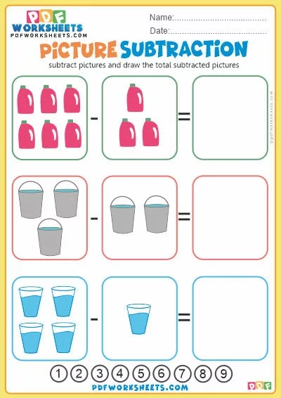 Picture Subtraction PDF Worksheet-10