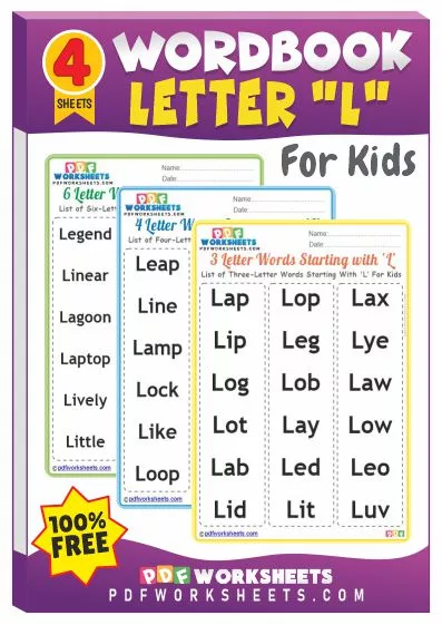 Words Starting With Letter 'L' PDF Worksheets